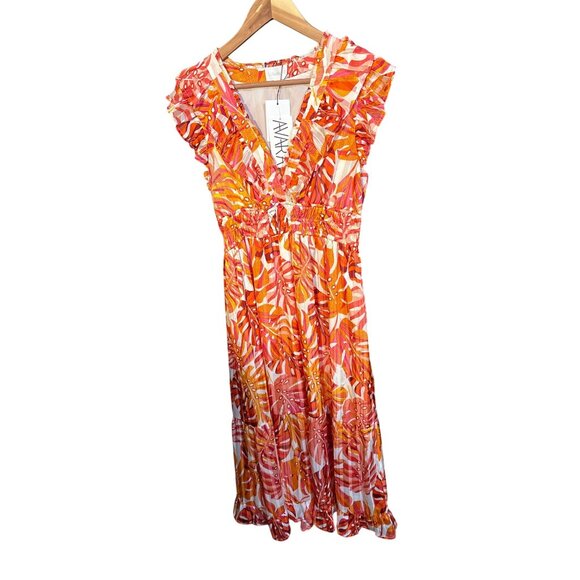 Avara Sugarlips Medium Desiree Dress  Vibrant Multicolor Floral Pattern - Picture 1 of 7